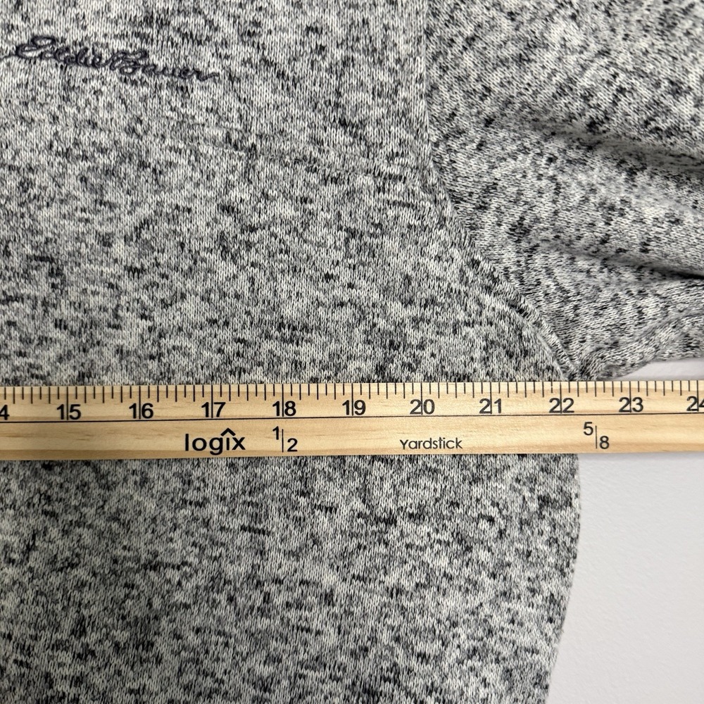 Eddie Bauer‎ Men's Size L Snap Pullover Radiator Fleece Jacket Heather Gray - Picture 7 of 8